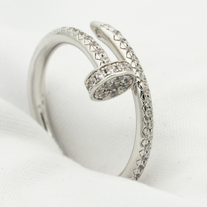 [Clover Jewellery]JUSTE RING 1,8 MM SILBER DIAMANTEN