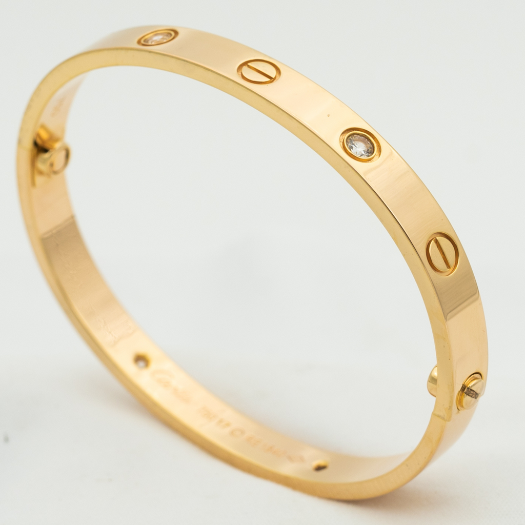 [Clover Jewelry]LOVE BRACELET 6.1MM 4 DIAMONDS