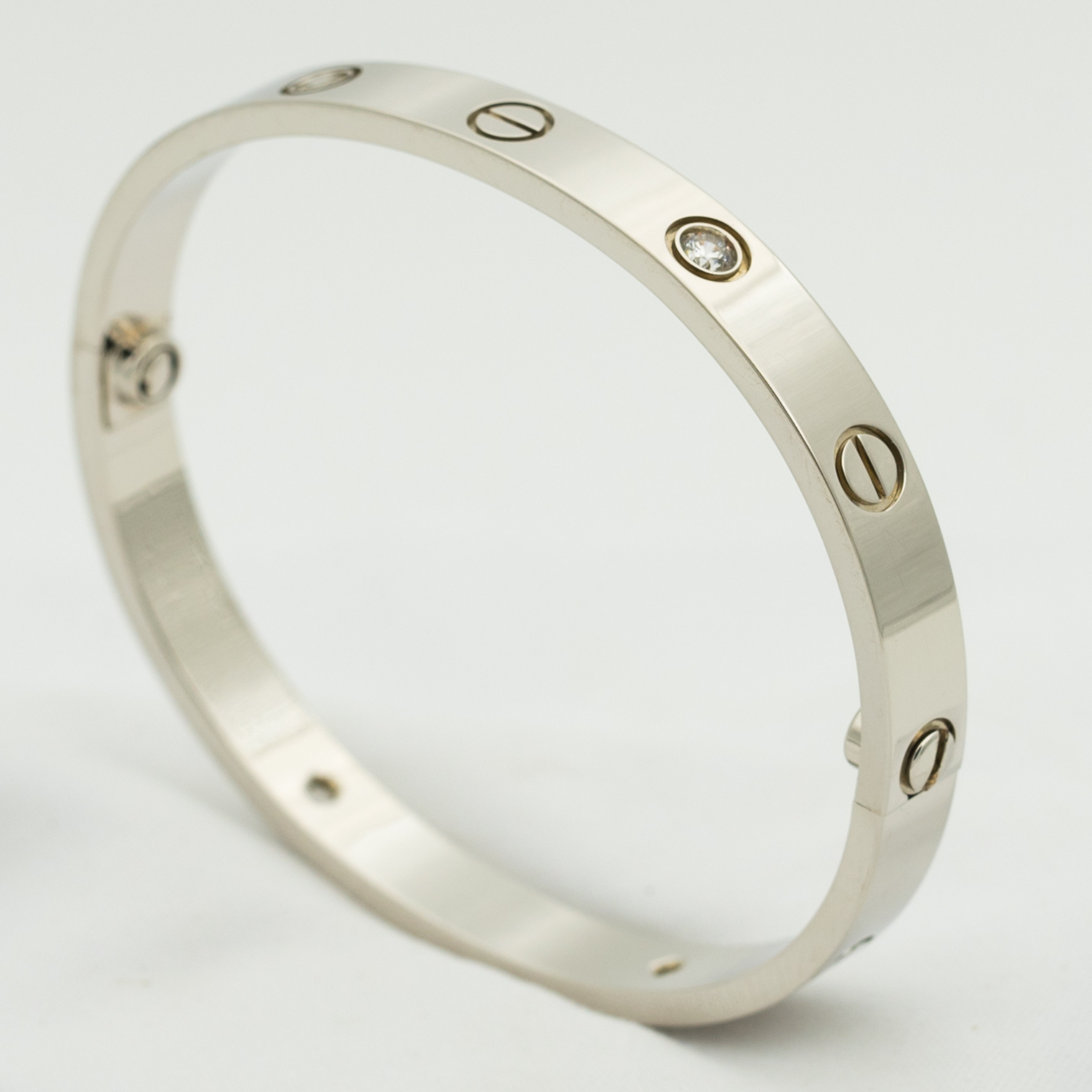 [Clover Jewelry]LIEBESARMBAND 6.1MM 4 DIAMANTEN