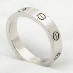 [Clover Jewelry]LOVE RING 4MM 1 DIAMOND SILVER