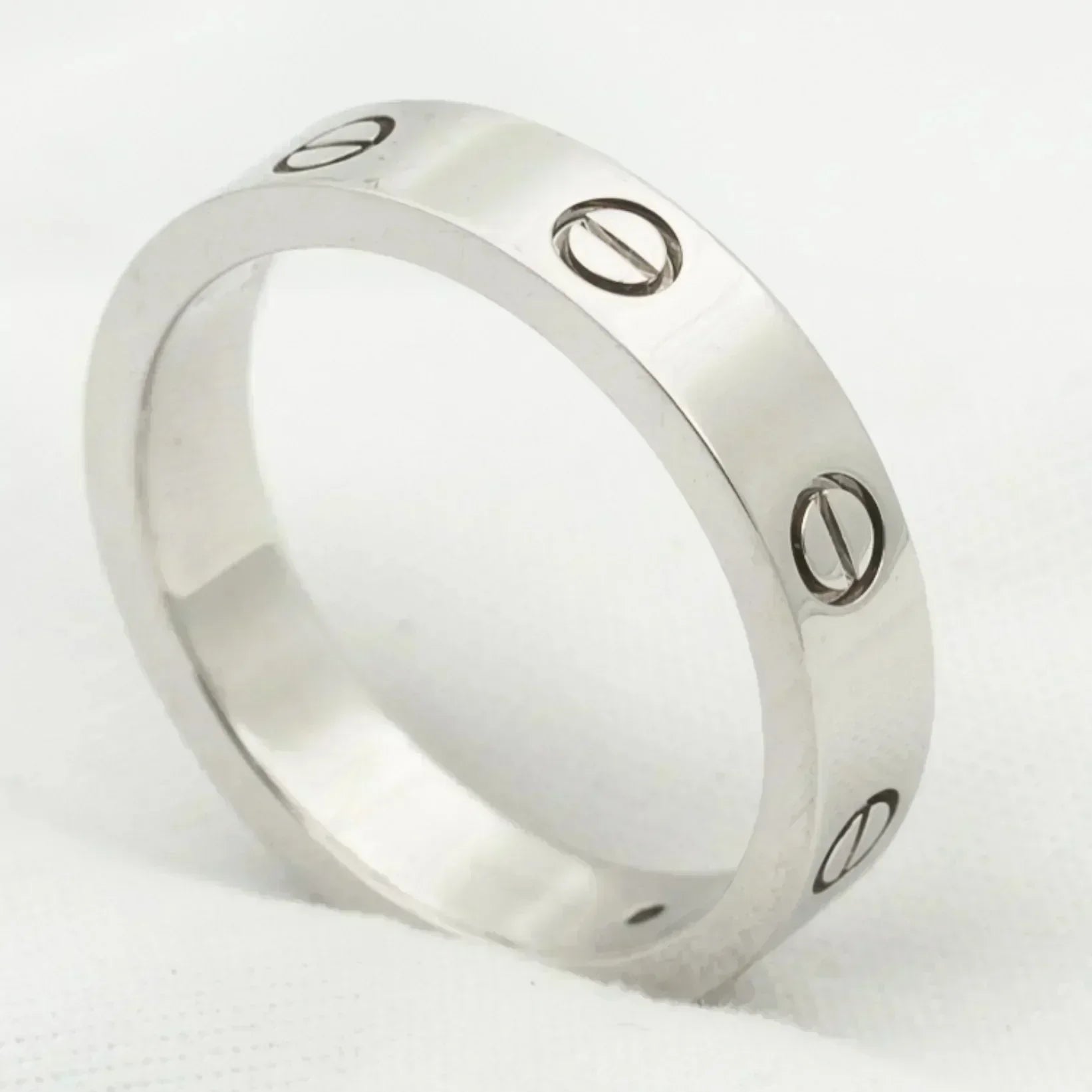 [Clover Jewelry]LOVE RING 4MM 1 DIAMOND SILVER