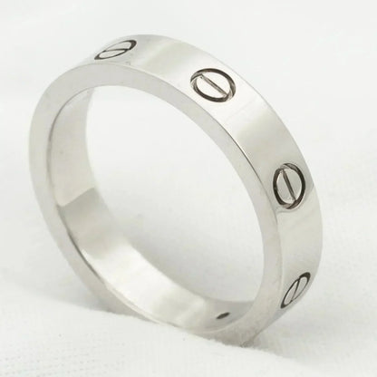 [Clover Jewelery]LOVE RING 4MM 1 DIAMOND SILVER