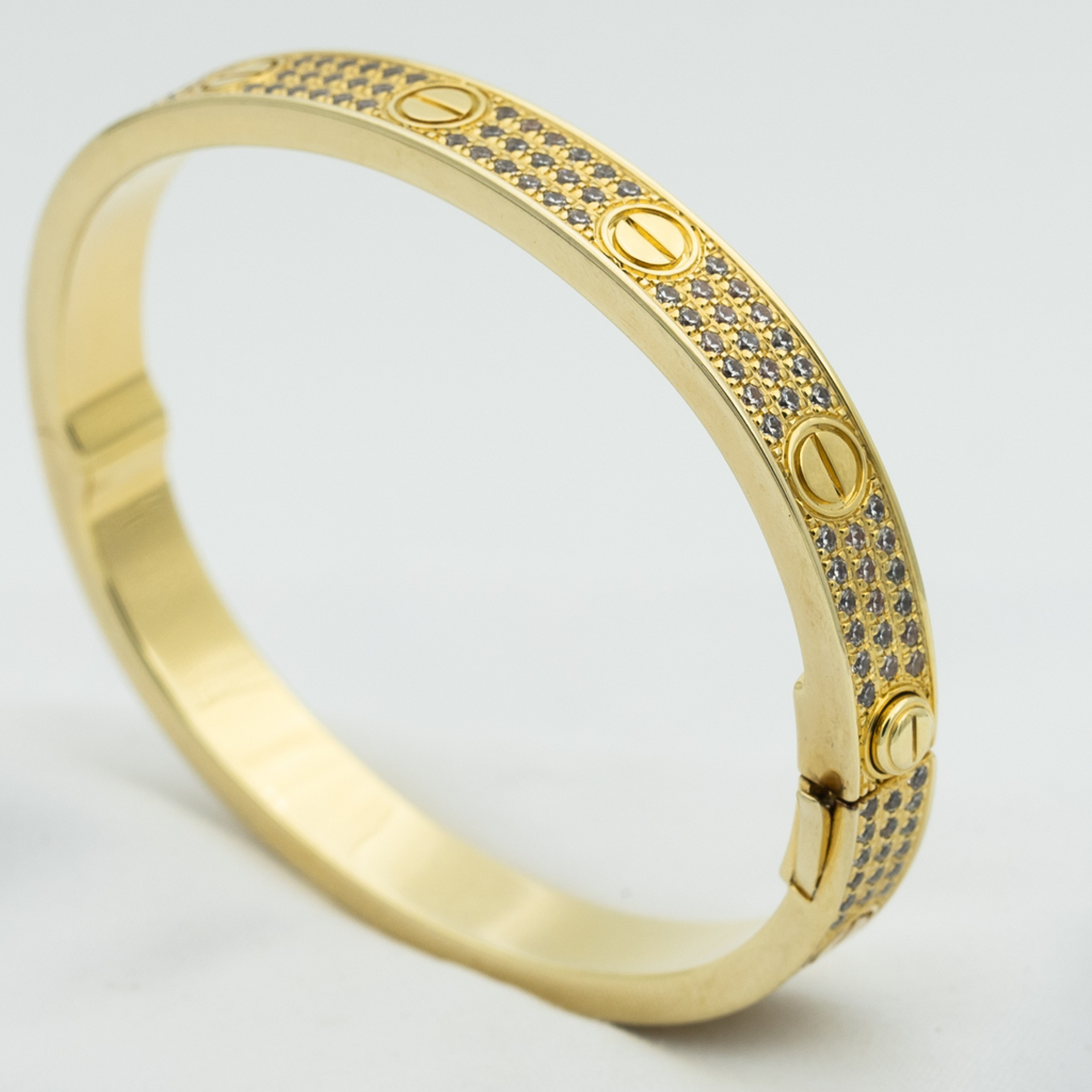 [Clover Jewelry]LOVE BRACELET 6.1MM DIAMOND-PAVED