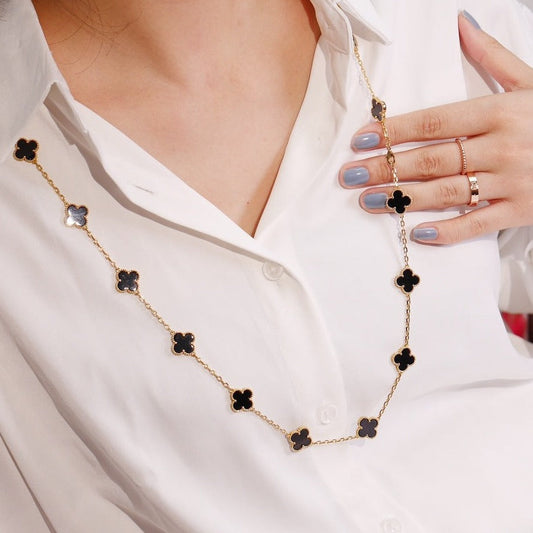 [Clover Jewelery]CLOVER 20 MOTIFS ONYX ROSE GOLD