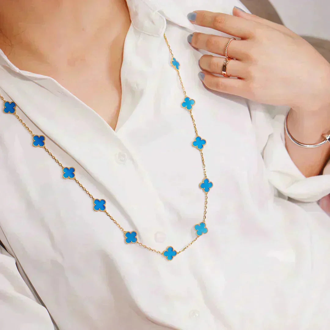 [Clover Jewelery]CLOVER 20 MOTIFS TURQUOISE GOLD