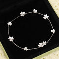 [Clover Jewelry]FRIVOLE SILBERN 9 BLUMEN HALSKETTE