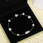 [Clover Jewelry]FRIVOLE SILBERN 9 BLUMEN HALSKETTE