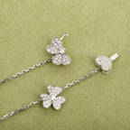 [Clover Jewelry]FRIVOLE SILBERN 9 BLUMEN HALSKETTE