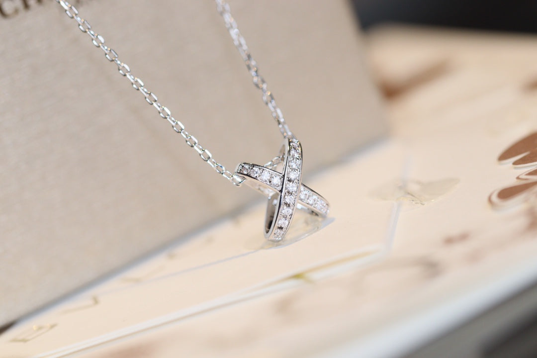 [Clover Jewelery]JEUX DE DIAMOND NECKLACE