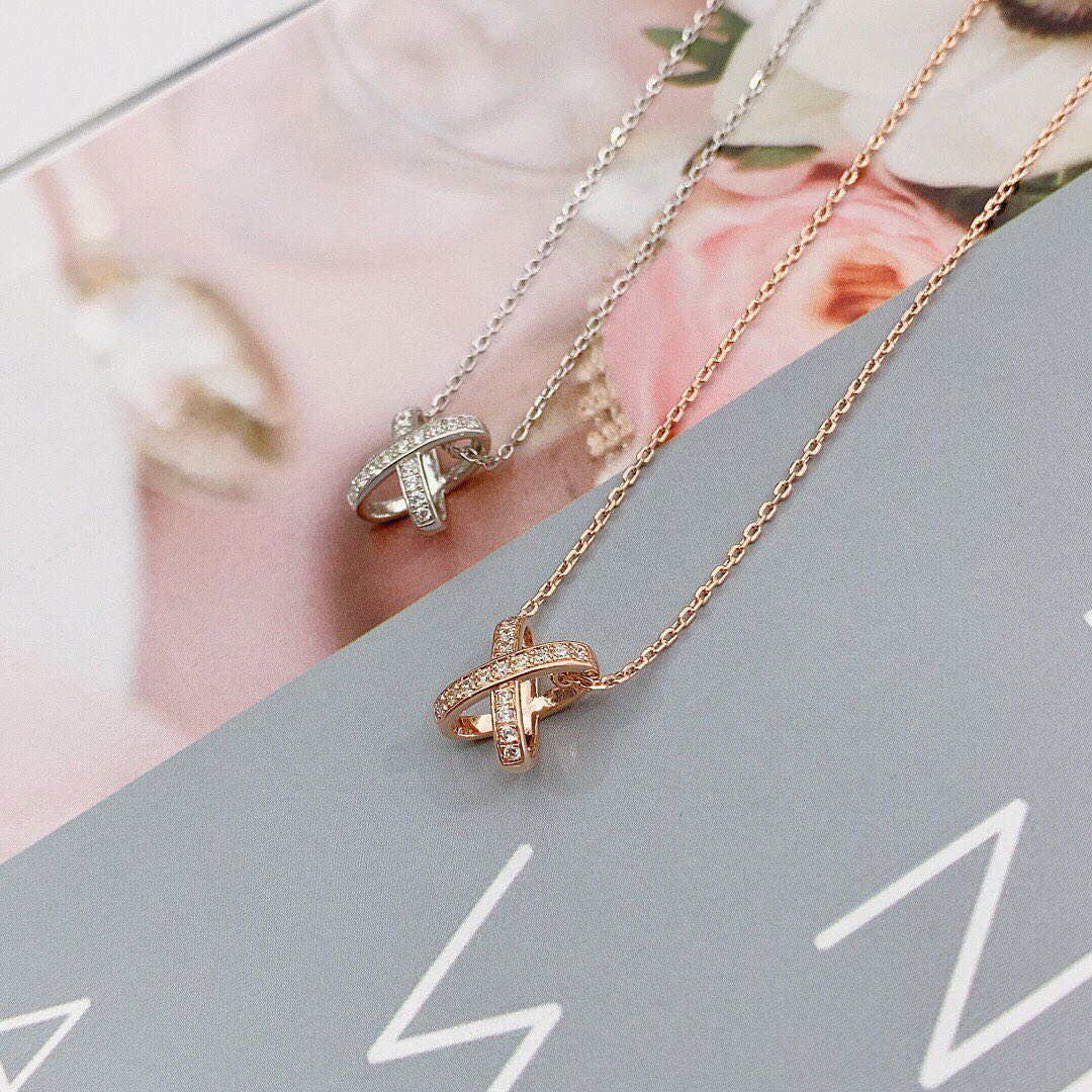 [Clover Jewelery]JEUX DE DIAMOND NECKLACE