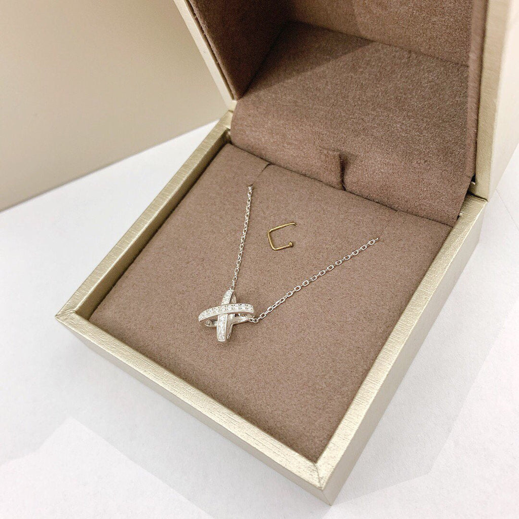 [Clover Jewelry]JEUX DE DIAMOND NECKLACE