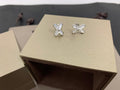 [Clover Jewelry]JEUX DE WHITE MOP SILVER DIAMOND EARRINGS