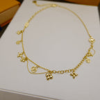 [Clover Jewelry]BLOOMING SUPPLE NECKLACE BRASS