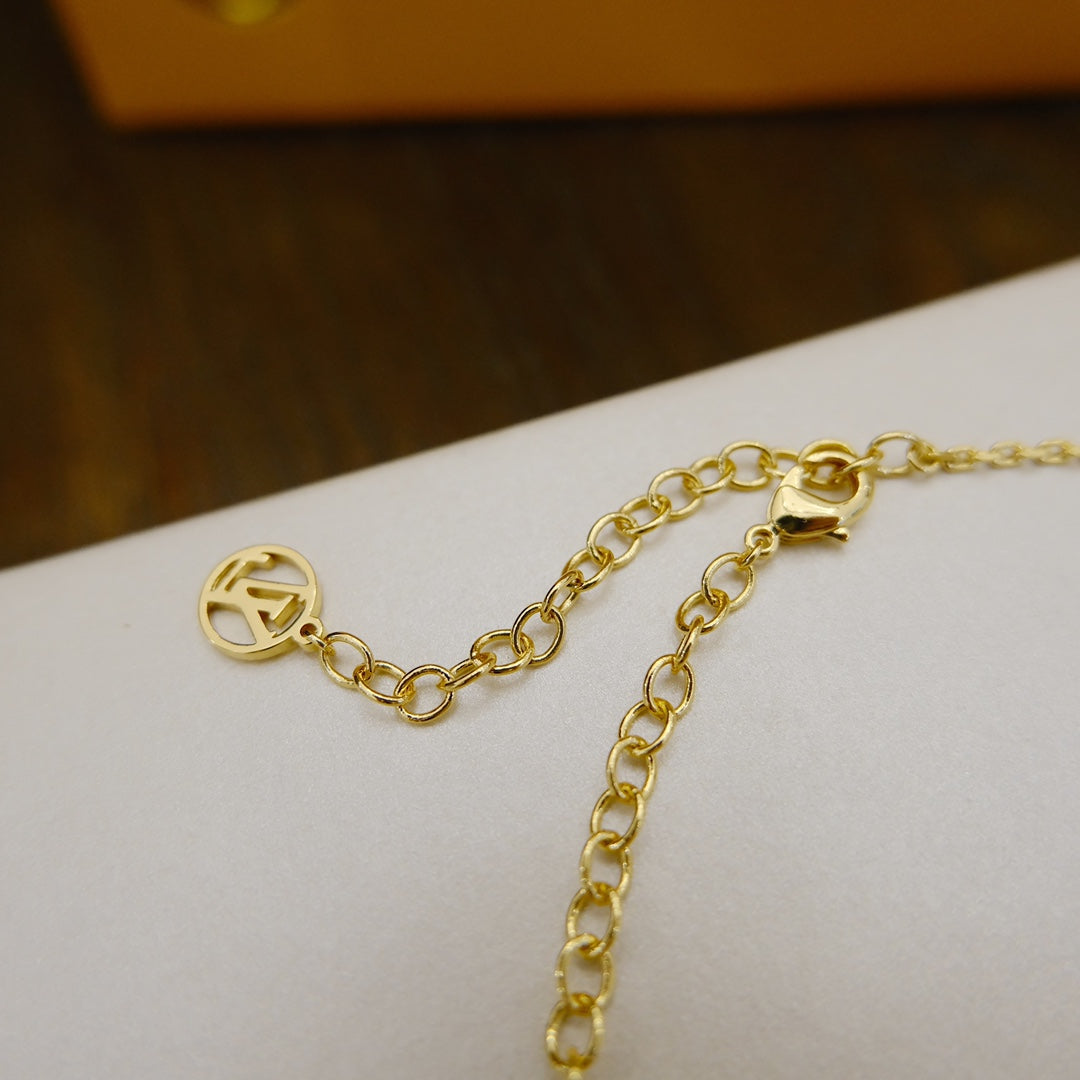 [Clover Jewelery]BLOOMING SUPPLE NECKLACE BRASS