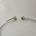 [Clover Jewelry]JONC FLEX MY TWIN TOI & MOI SILVER DIAMOND BRACELET
