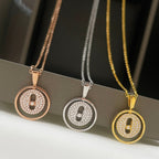 [Clover Jewelry]LUCKY MOVER PM PAVED NECKLACE