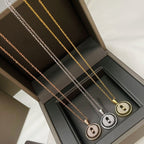 [Clover Jewelry]LUCKY MOVER PM PAVED NECKLACE