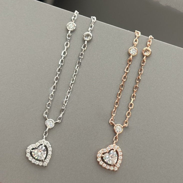 [Clover Jewelry]JOY HEART DIAMOND NECKLACE