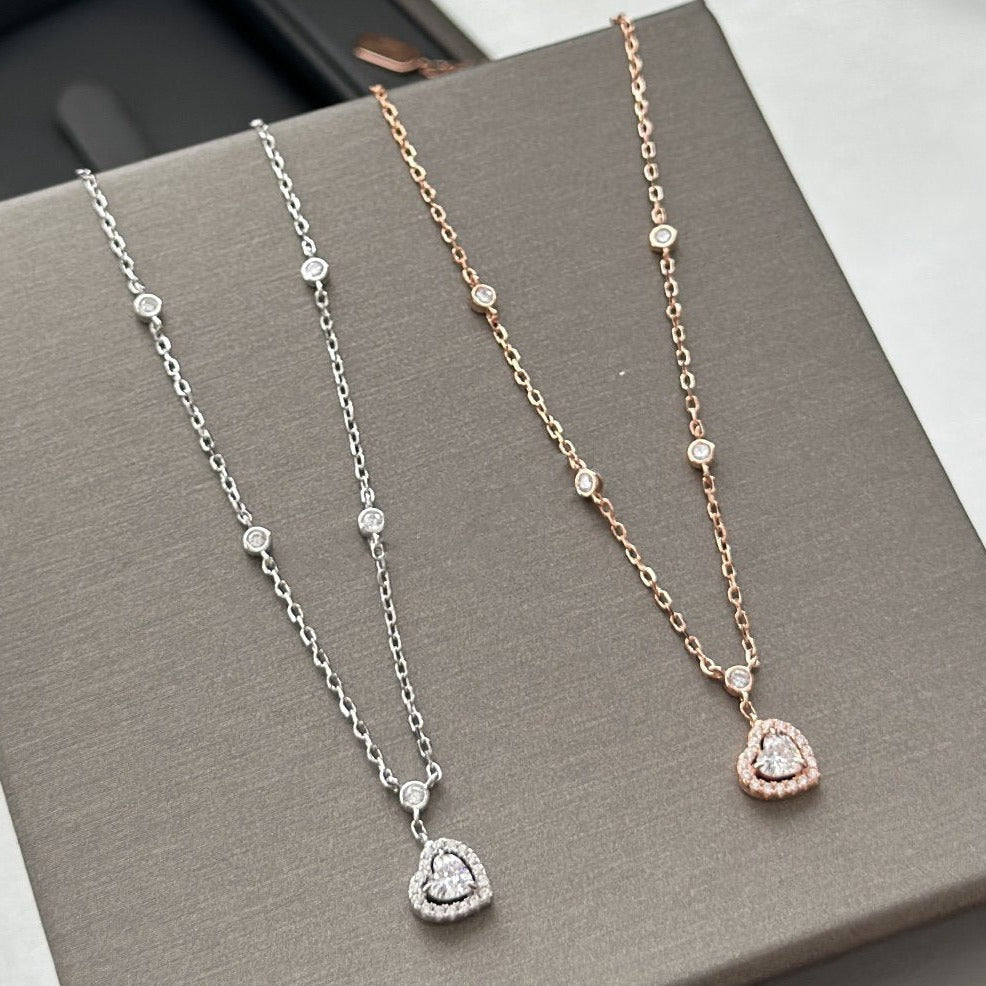 [Clover Jewelry]JOY HEART DIAMOND NECKLACE