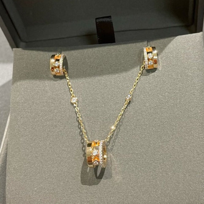 [Clover Jewelry]CHAIN MOVE ROMANE PEDAND NECKLACE
