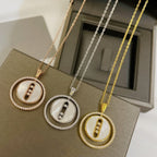 [Clover Jewelry]LUCKY MOVE MM NACRE BLANCHE DIAMOND NECKLACE