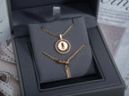 [Clover Jewelry]LUCKY MOVE PM NECKLACE PINK GOLD DIAMOND
