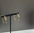 [Clover Jewelry]CREOLES MOVE UNO PM DIAMOND EARRINGS