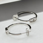 [Clover Jewelry]CREOLES MOVE UNO PM DIAMOND EARRINGS