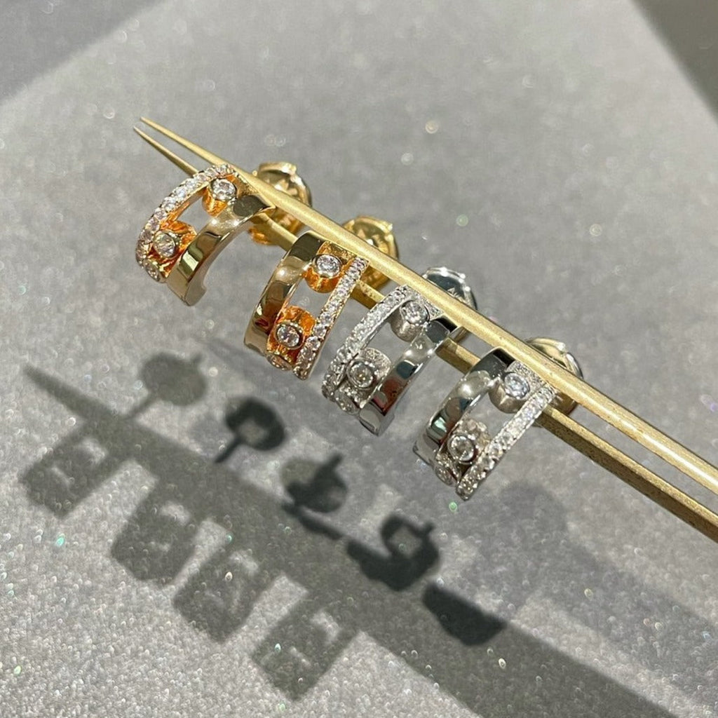 [Clover Jewelry]MOVE ROMANE EARRINGS DIAMOND
