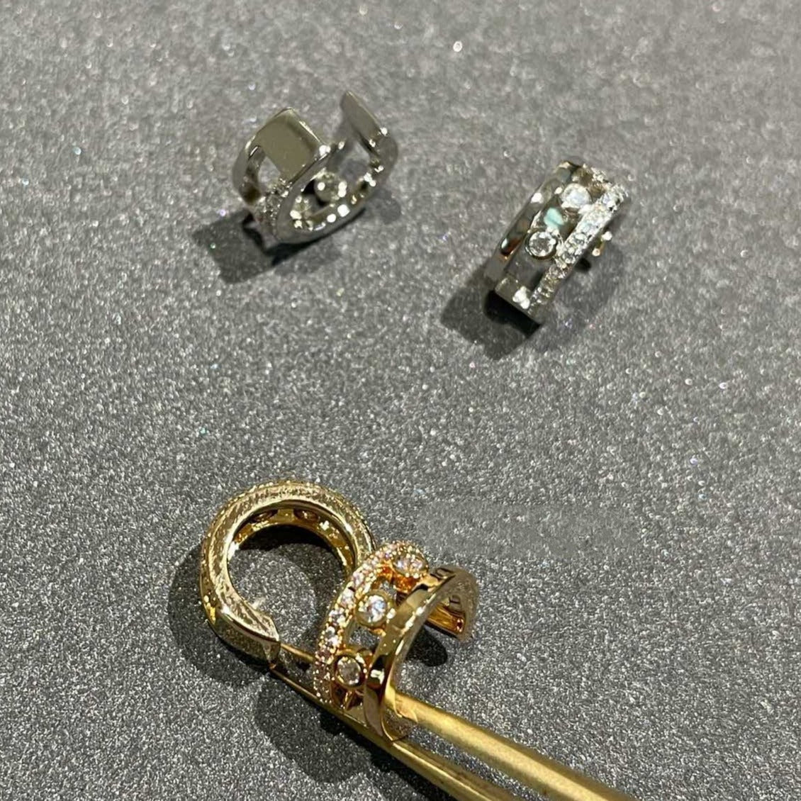 [Clover Jewelry]MOVE ROMANE EARRINGS DIAMOND