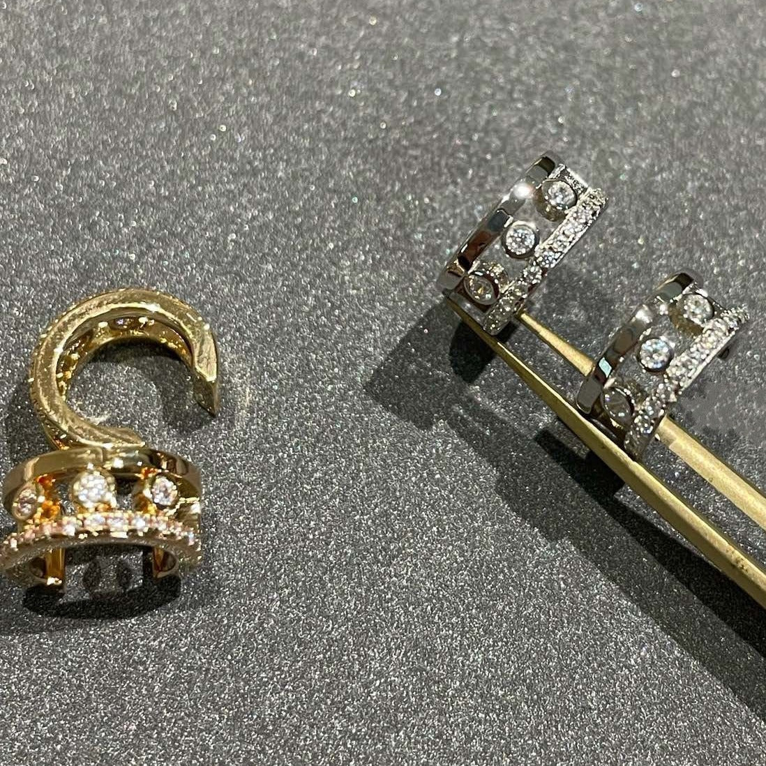 [Clover Jewelry]MOVE ROMANE EARRINGS DIAMOND