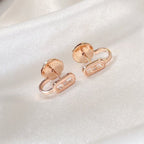 [Clover Jewelry]CREOLES MOVE UNO MINI 1 DIAMOND EARRINGS