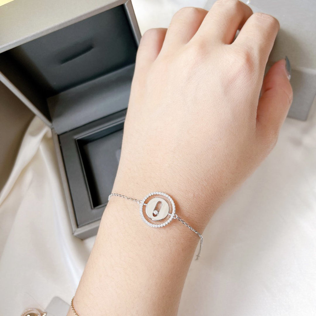 [Clover Jewelry]LUCKY MOVE PAVED DIAMOND BRACELET