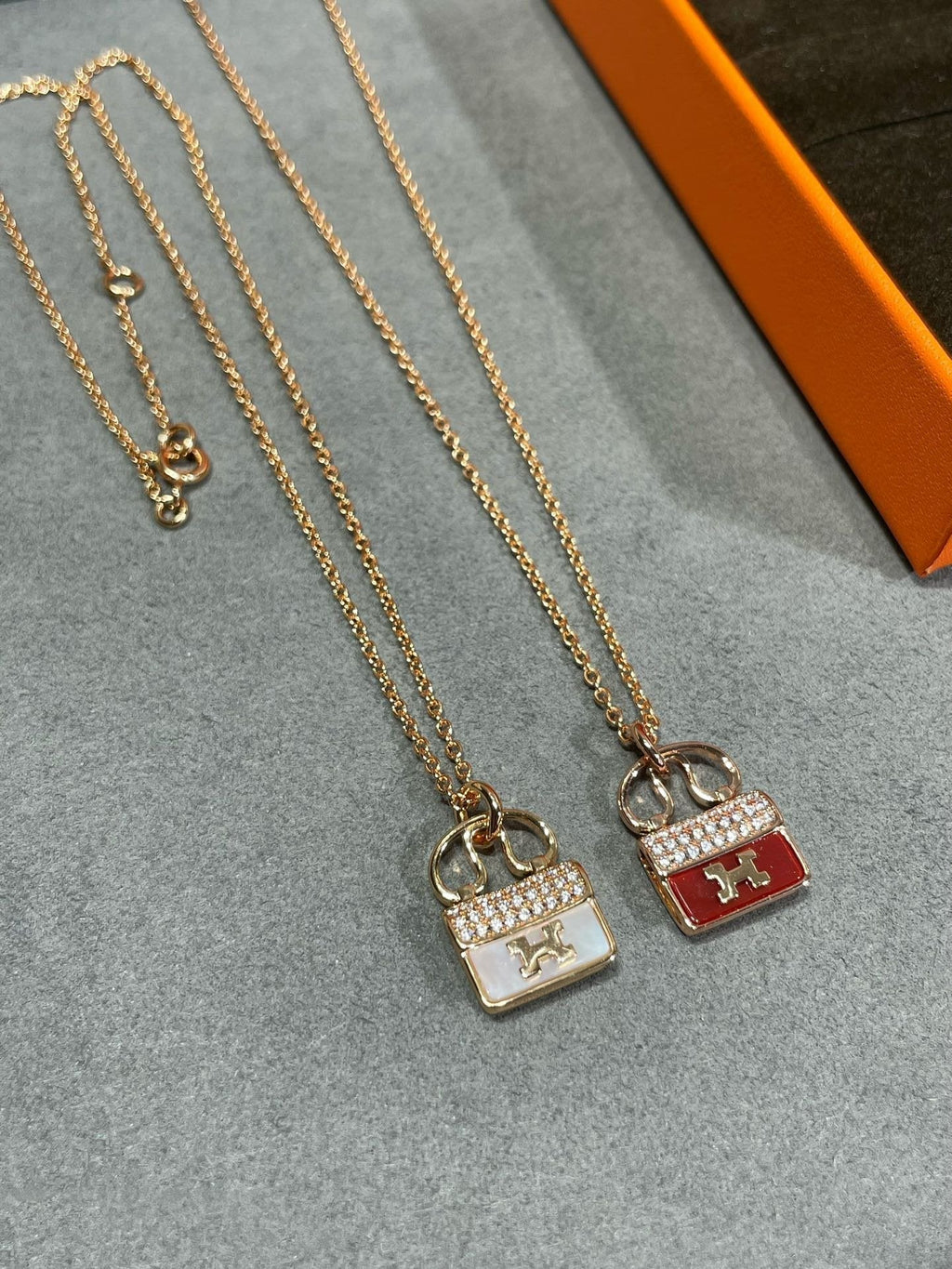 [Clover Schmuck]H CIRCE MOISSANIT ANHÄNGERKETTE GOLD