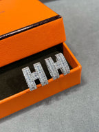 [Clover Jewelry]Hスタッドイヤリング シルバーダイヤモンド