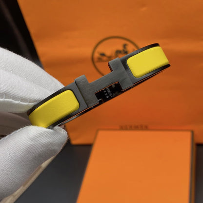 [Clover Jewelery]CLIC HM SO BLACK YELLOW BRACELET