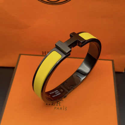 [Clover Jewelery]CLIC HM SO BLACK YELLOW BRACELET