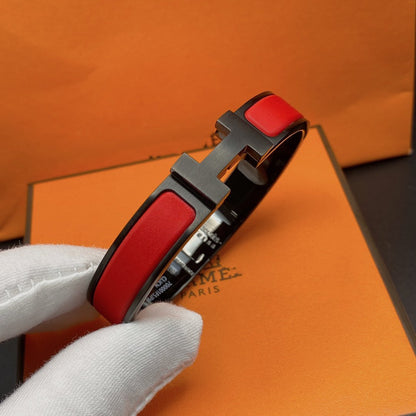 [Clover Jewelery]CLIC HM SO BLACK RED BRACELET