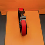 [Clover Jewelry]クリックH M SO ブラックレッドブレスレット