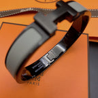 [Clover Jewelry]CLIC HM SO BLACK GREY BRACELET