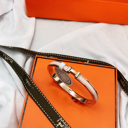 [Clover Jewelery]CLASSIC HM CLIC  PINK 8MM ENAMEL BRACELET