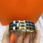 [Clover Jewelry]CLASSIC HM CLIC BLACK 8MM EMAIL ARMBAND