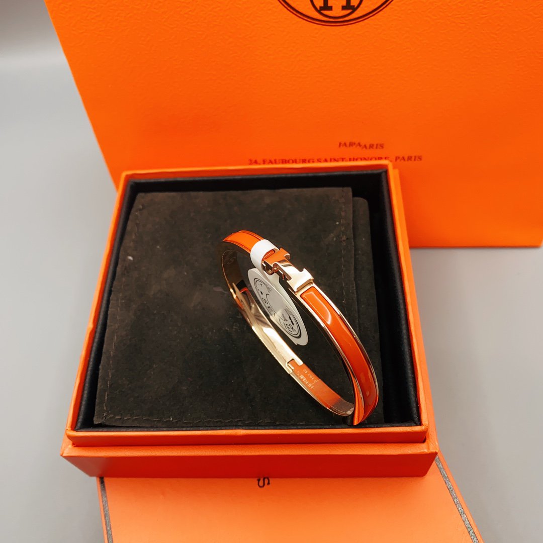 [Clover Jewelry]CLASSIC HM CLIC RED 8MM ENAMEL BRACELET