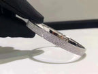 [Clover Jewelry]HM KELLY BRACELET IN SILVER AND FULL PAVE DIAMOND