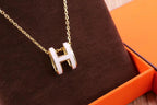 [Clover Jewelry]HM クリック イエローエナメル ゴールドネックレス