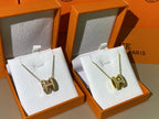 [Clover Jewelry]HM クリック イエローエナメル ゴールドネックレス