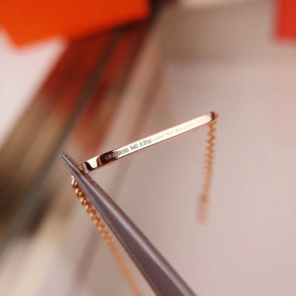 [Clover Jewelery]HM FIRE PIG NOSE NECKLACE TRENDY STREET