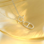 [Clover Jewelry]HM CHAINE D'ANCRE PENDANT NECKLACE STERLING SILVER