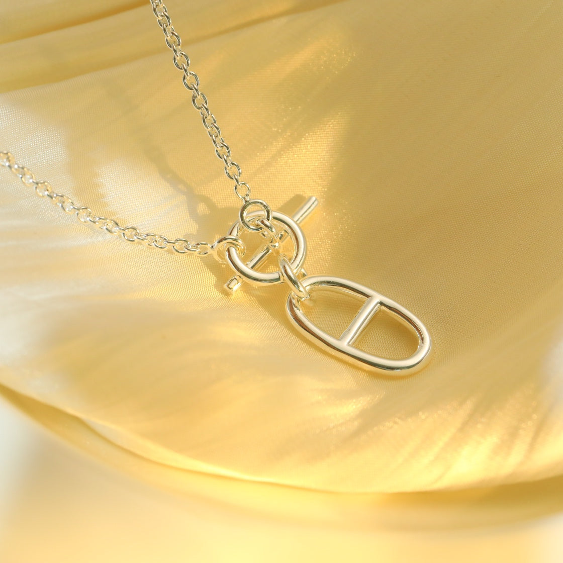[Clover Jewelery]HM CHAINE D'ANCRE PENDANT NECKLACE STERLING SILVER