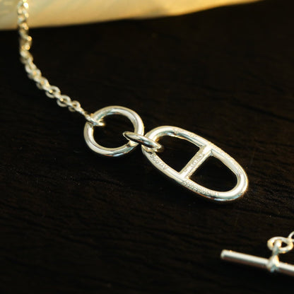 [Clover Jewelery]HM CHAINE D'ANCRE PENDANT NECKLACE STERLING SILVER